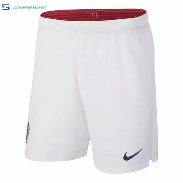 Pantalones Croatia 1ª 2018 Blanco